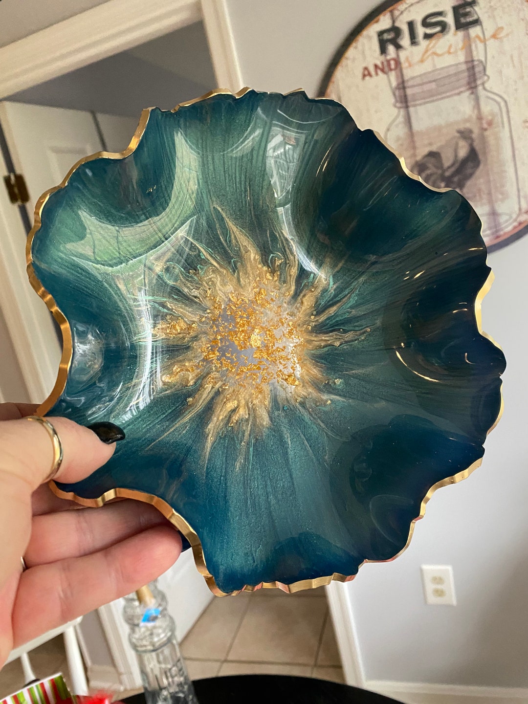 Decorative Resin Bowl Etsy