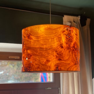Lampshade made of poplar burl | real wood | handmade unique piece