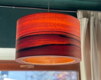 Abat-jour pour lampadaire | Lampe suspendue | Plafonnier unique en bois véritable