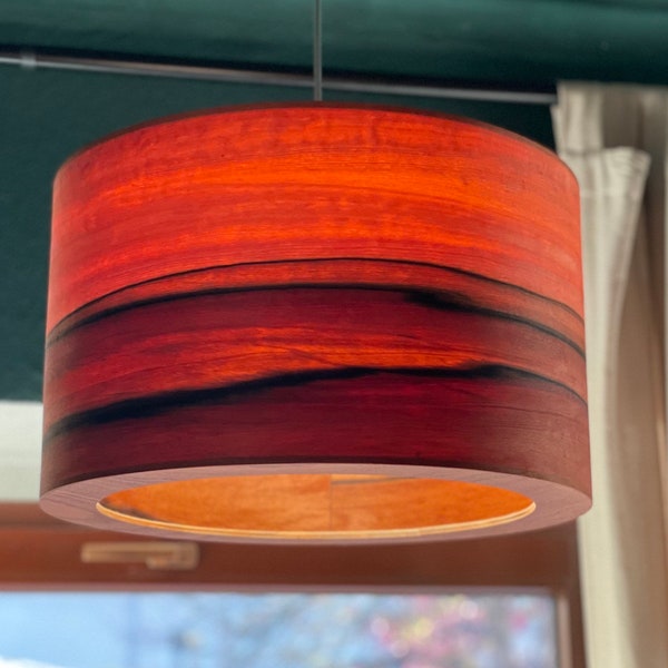 Abat-jour pour lampadaire | Lampe suspendue | Plafonnier unique en bois véritable