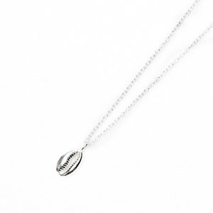 Conchiglia shell necklace made of 925 sterling silver, shell sea necklace, ladies real silver jewelry. filigree necklace with shell