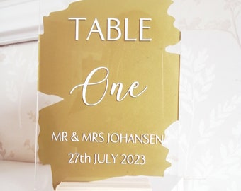 Wedding Table Numbers, Personalised Vinyl Decal Stickers For Table Seating Plan, Wedding Decor