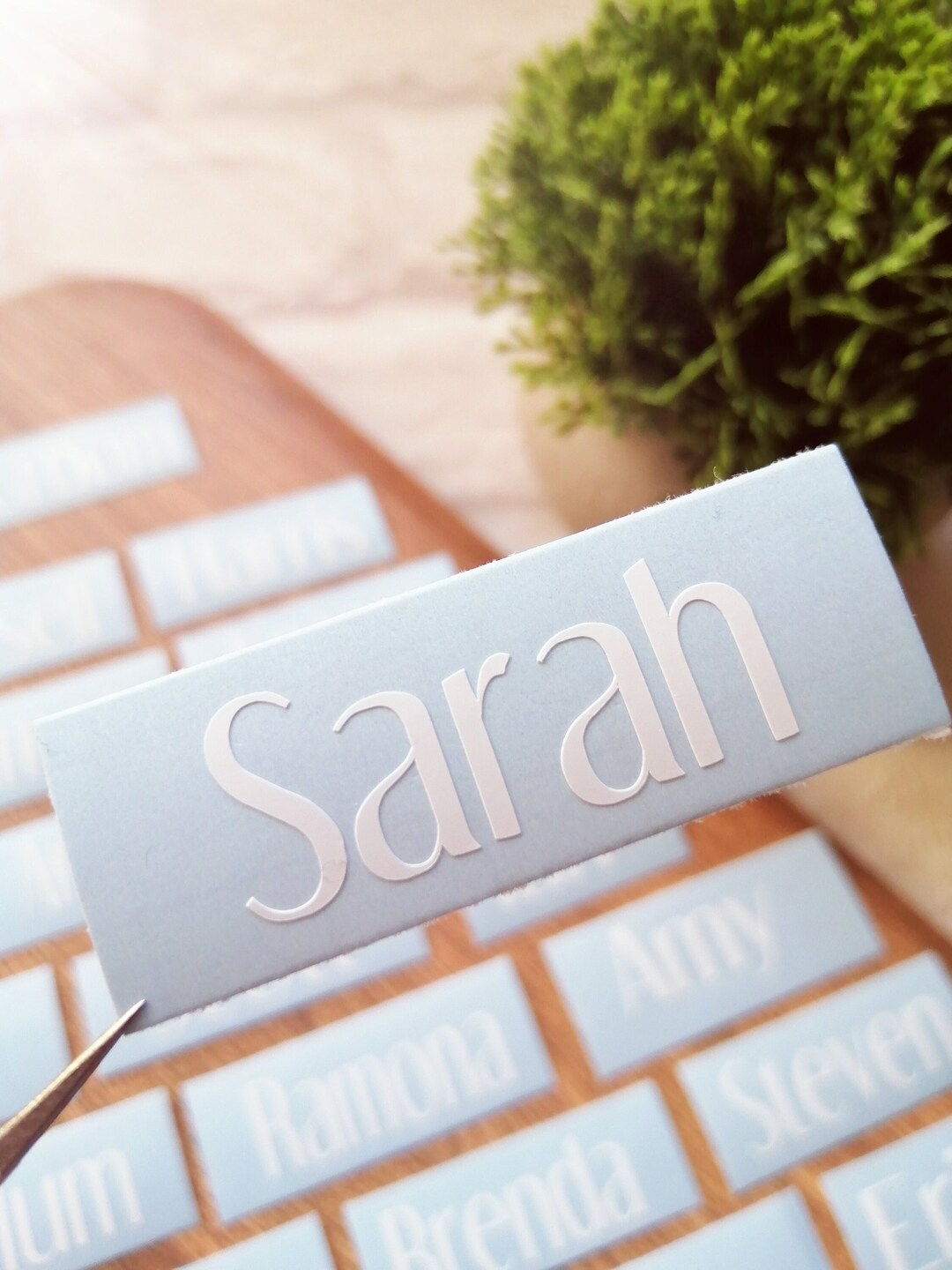 Small Custom Vinyl Name Stickers, Vinyl Decal for Shot Glasses or