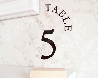 Wedding Table Numbers, Personalised Vinyl Decal Stickers For Table Seating Plan, Wedding Decor