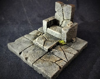 Mini diorama - Throne of stones.