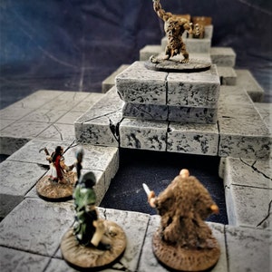 Dungeon Cube – Modular 28mm Dungeon Tile Set – Compact Terrain Kit for RPGs