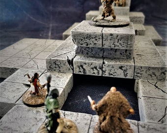 Dungeon Cube – Modular 28mm Dungeon Tile Set – Compact Terrain Kit for RPGs