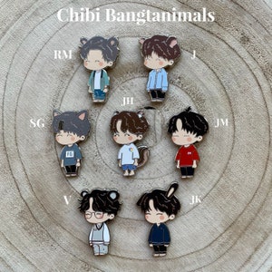 Chibi Bangtanimals - BTS Enamel Pins