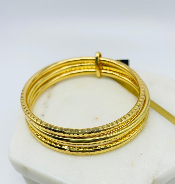 Buy Womens Bangle Bracelet,dainty Thin Gold Filled Bangles,non Tarnish  Bangles,hammered Silver & Gold Bangles.layering Gold Bangles,indian Cuffs  Online in India - Etsy