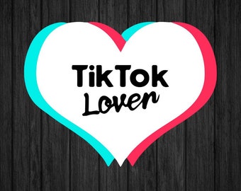 TikTok 愛好家 SVG | PNG | 即時ダウンロード
