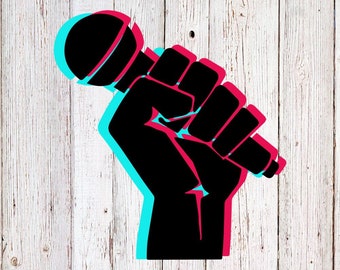 TikTok-mikrofon SVG | PNG | Direktnedladdning