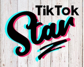 TikTok Star SVG / PNG / Download istantaneo