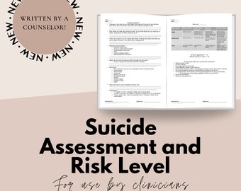 Suicide Risk Assessment Cheatsheet - Perfect for Mental Health ...