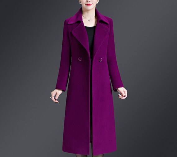 Manhattan Senador Ingresos Abrigo de lana de invierno para mujeres abrigo de lana largo - Etsy España