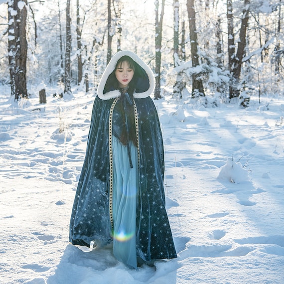 Women Winter Cloak With Hoodcapes With Hoodvintage Magic - Etsy