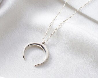 Half Moon Necklace - Etsy