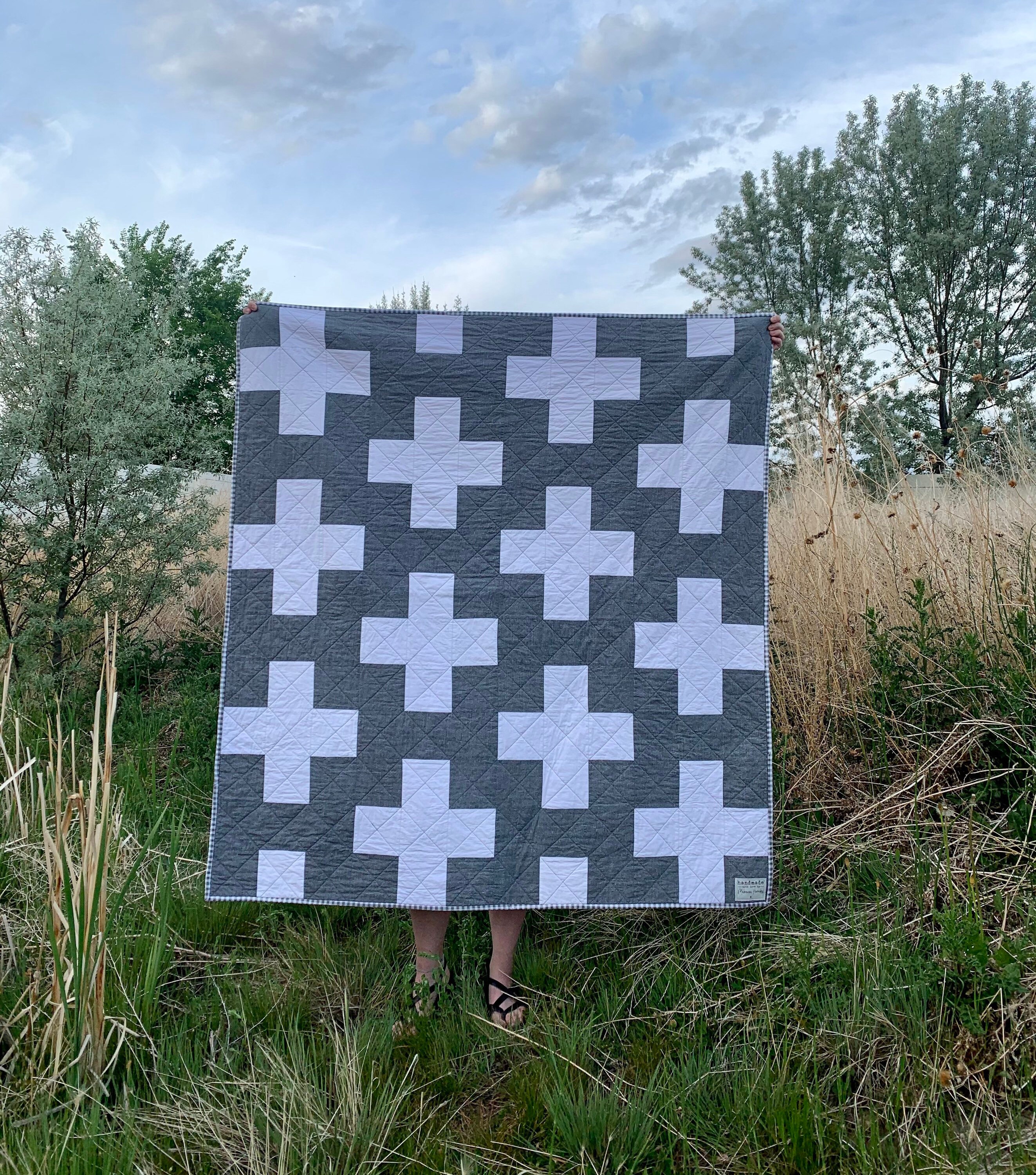 Swiss cross throw blanket hotsell