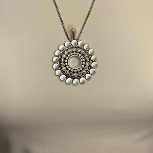 Vintage Luck Brand Two Tone Pendant