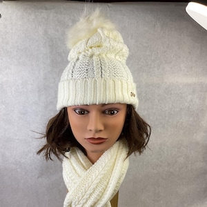 Three Piece Juicy Couture Knit Cap,Scarf and Gloves