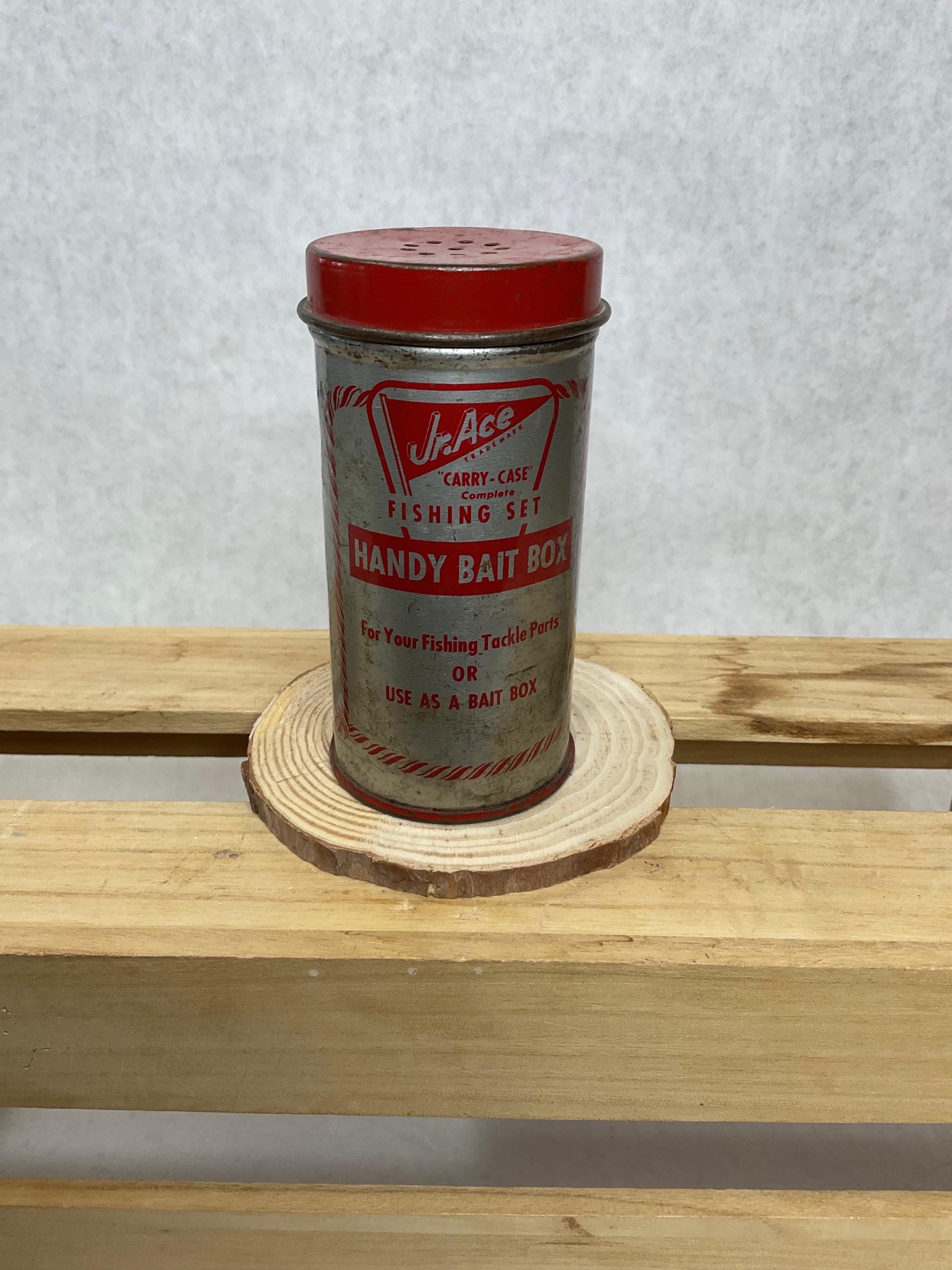 Vintage Jr Ace Collectible Handy Bait Can - Etsy