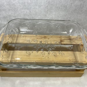 Vintage Anchor Hocking &quot;Savannah&quot; Lasagna Casserole Baking Rectangular Dish