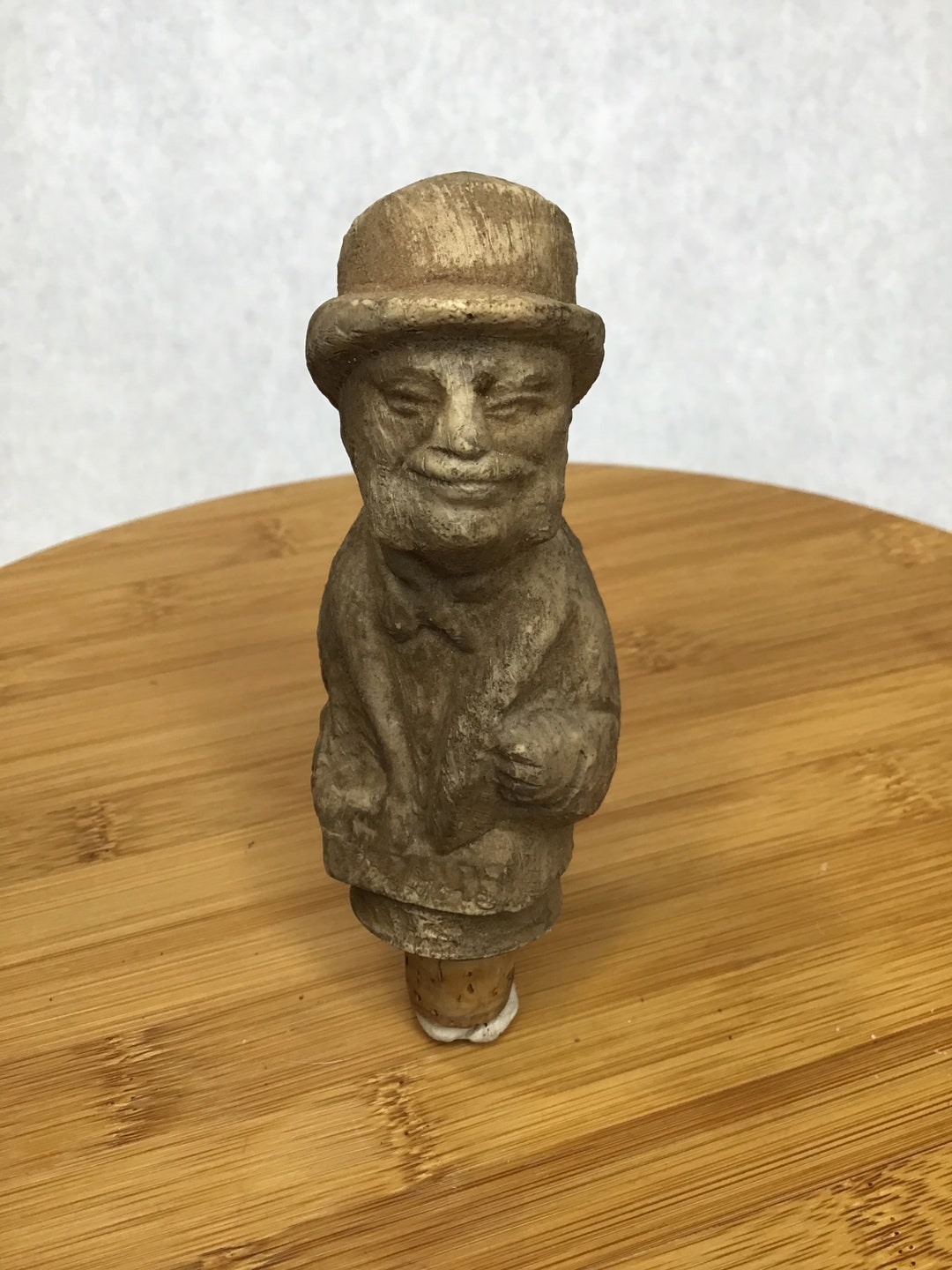Vintage Old Man Wine Bottle Topper Etsy