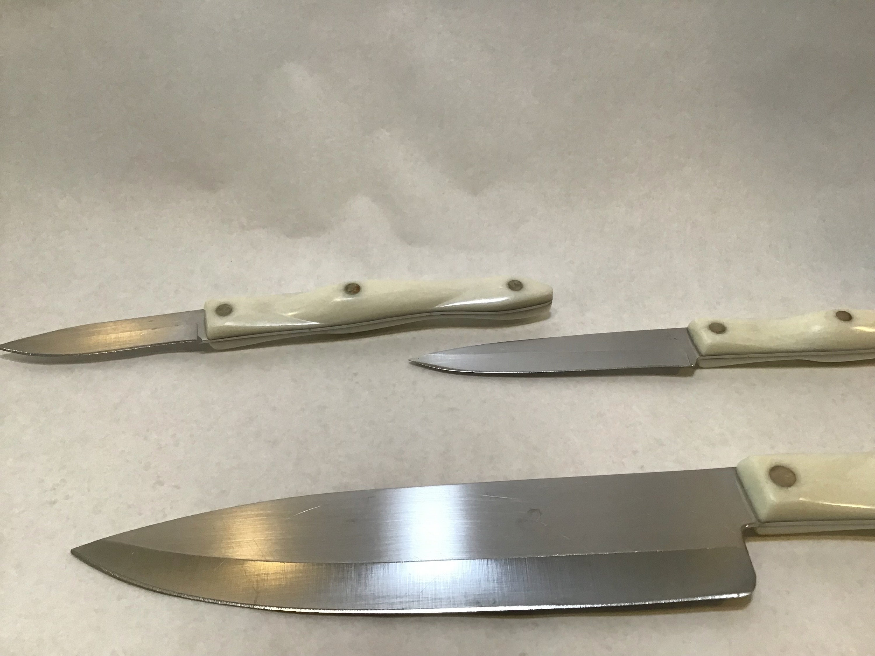 Vintage White Cutco Knife Collection 
