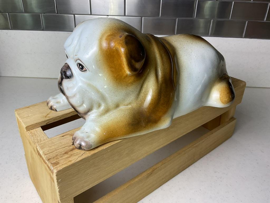 Vintage Bulldog Ceramic - Etsy