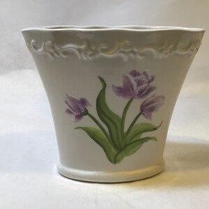 Vintage FTD Tulip Motif Vase
