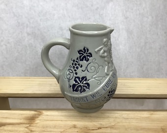 ANCIEN GRES CRUCHE Chevrette Antique Stoneware Jug Pitcher Saltglazed