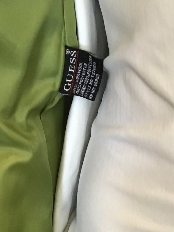 Vintage Grinch Green Wool Double Breasted Pea Coat Gem