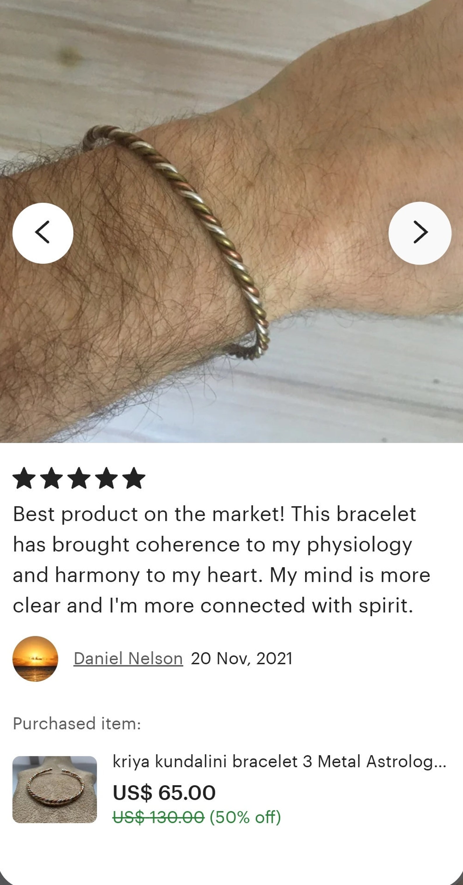 Kriya Kundalini Bracelet 3 Metal Astrological Bangle Yoga Etsy