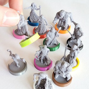 Talisman The Magical Quest Game 4ed. - character figures stands - 12 pieces