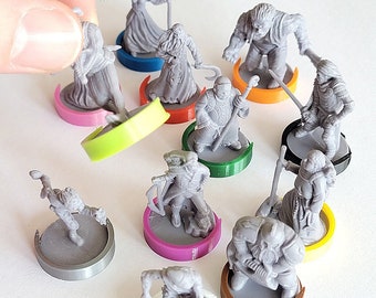Talisman The Magical Quest Game 4ed. - character figures stands - 12 pieces