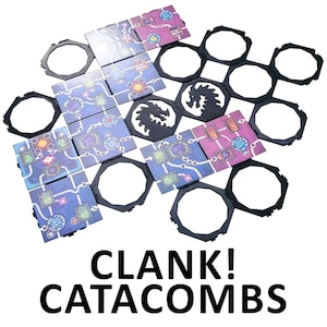 Clank! Catacombs bases holders for tiles - 24 pieces - 1 set