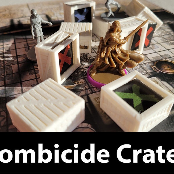 Ensemble de jeu de société Zombicide Crates