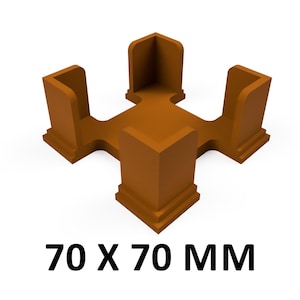 Porte-cartes pour un carré standard de 70 x 70 mm (les cartes dans leur pochette conviendront également)