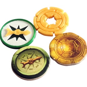 Lost ruins of Arnak coins and compasses set