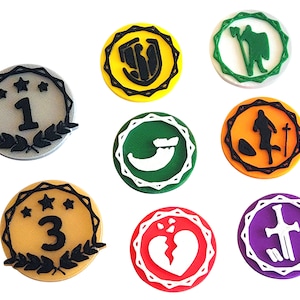 64 colorful tokens for A Song of Ice and Fire