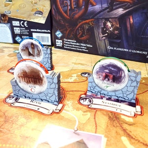 Gate Tokens&#39; holders for Eldritch Horror - set of 9