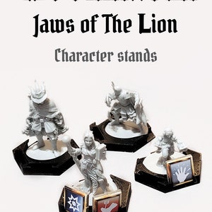 Gloomhaven / Jaws of the Lion character stands 4 pieces