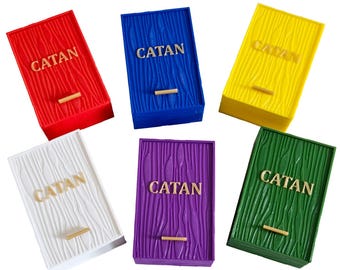 Récipients/boîtes fermés Catan (colons de Catane) édition 2025 – 6 pièces/1 jeu