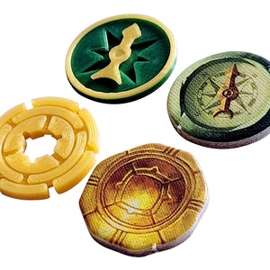 Lost ruins of Arnak coins and compasses set