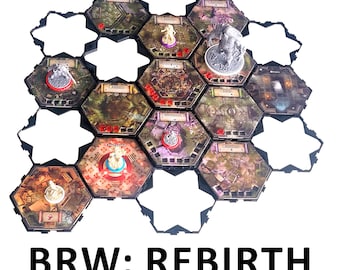 Supports pour tuiles à 3 niveaux Black Rose Wars: Rebirth - 23 pièces - 1 jeu