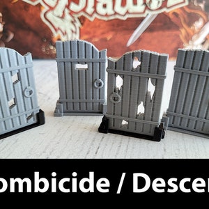 Zombicide Descent Door Board Game SET