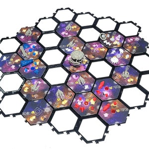 Eclipse: Second Dawn for the galaxy - sector hex holders 37 pieces - 1 set