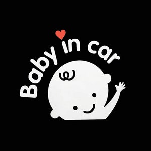 Autocollants en vinyle de voiture de bébé personnalisés / bébé à bord - faites votre design personnalisé Décalcomanies pour voiture / fenêtre / ordinateur portable / affaires / mariage / logo