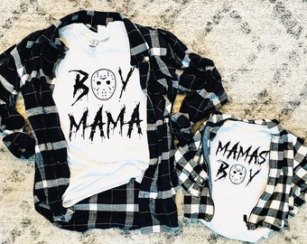 mom and son halloween shirts