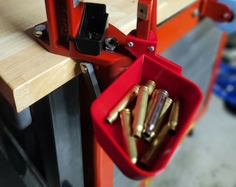Bandeja para balas e/ou estojos da prensa de recarga Hornady Lock N Load Classic de estágio único, impressa em 3D e fabricada nos EUA.