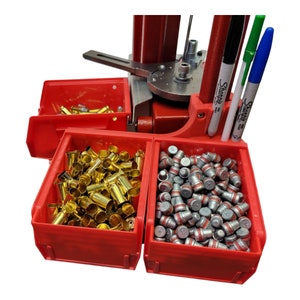 Hornady LNL AP Press: Double Akro Bin Mount with Pen Slots